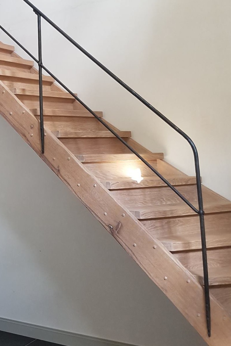 Houten trap: rustieke stijl
